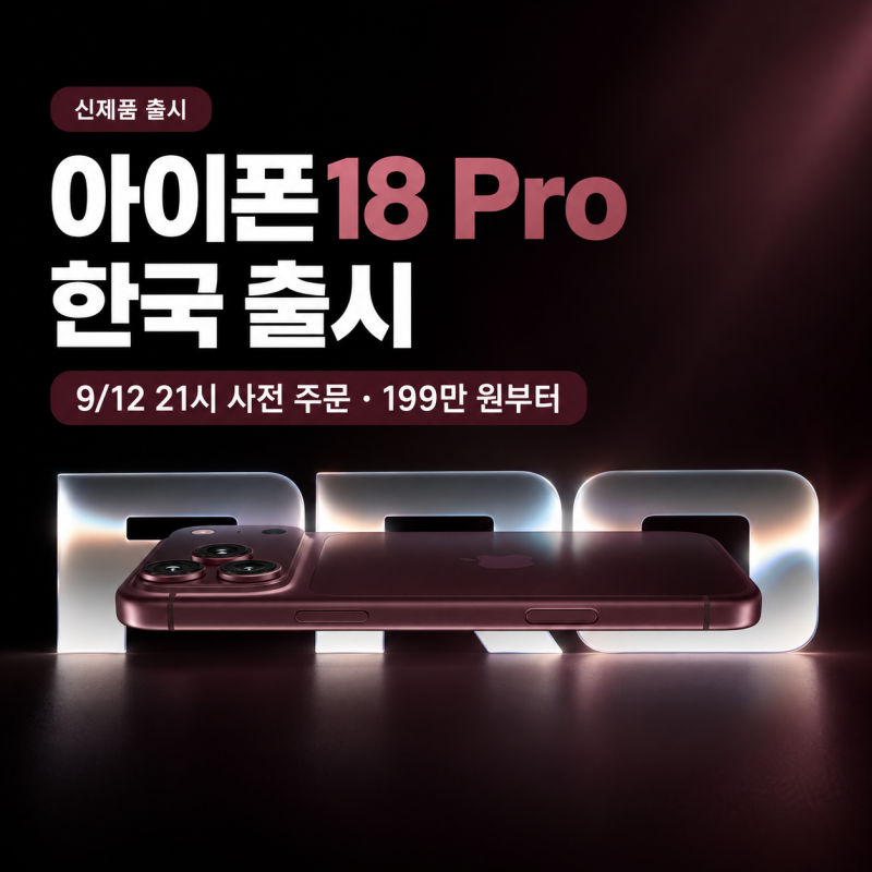 아이폰18 Pro·Pro Max 사전예약｜가격·17 Pro 차이·버건디 색상
