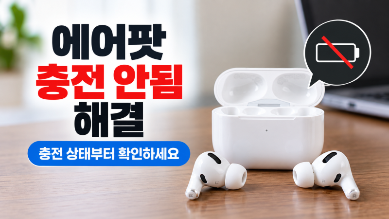 에어팟 충전 안됨 해결, 케이스나 한쪽만 충전되지 않을 때 확인할 순서