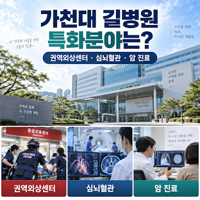 인천 가천대 길병원 특화분야는?｜권역외상센터·심뇌혈관·암 진료 안내