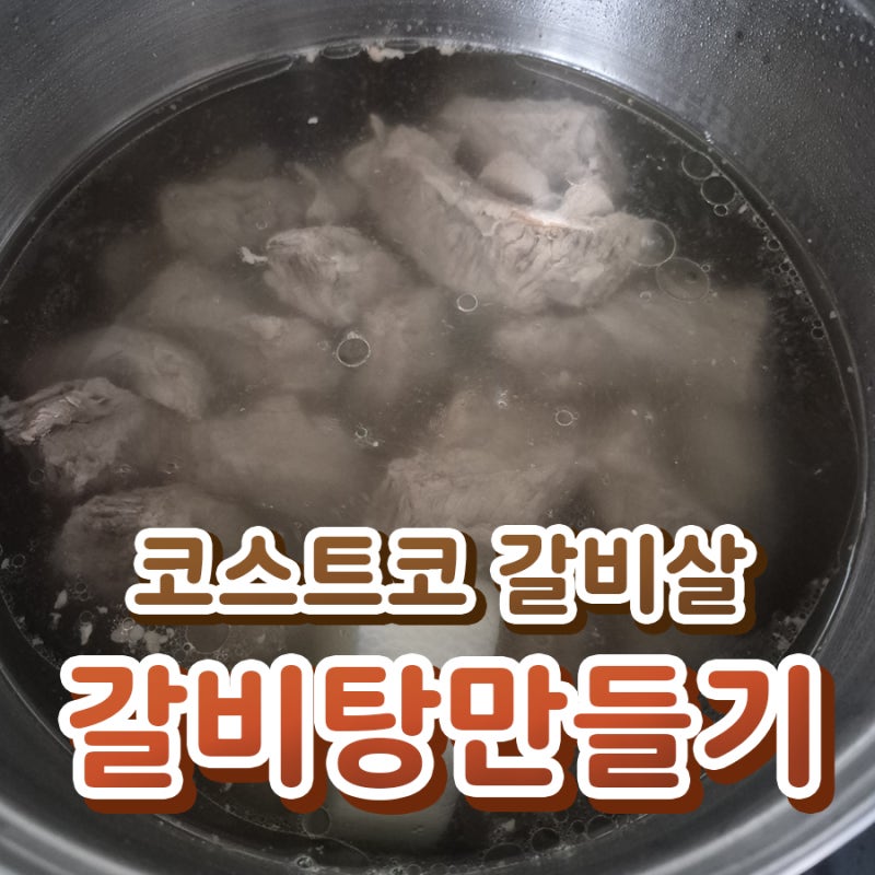 코스트코 갈비살 - 갈비살로 순살 갈비탕 만들기