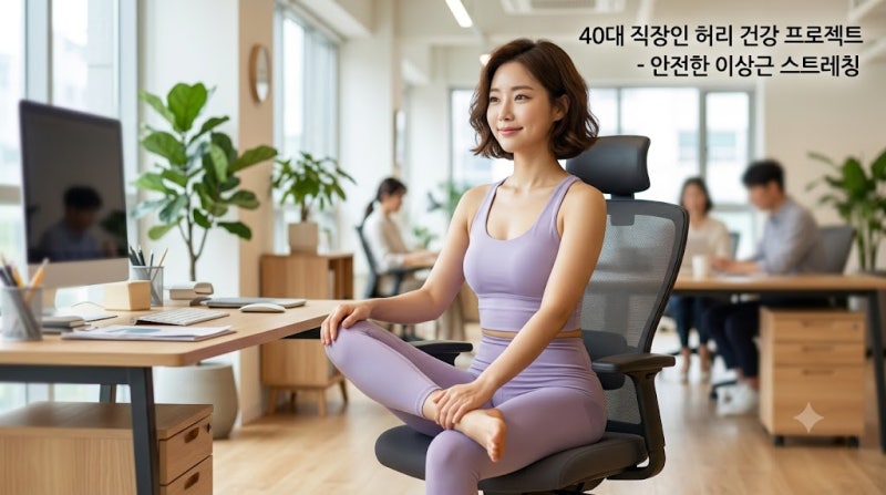 40대 직장인 허리디스크 환자를 위한 안전한 이상근 스트레칭 가이드