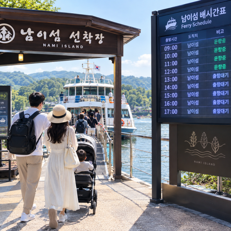 남이섬 배시간표 총정리, 가평 가볼만한곳 1순위인 이유