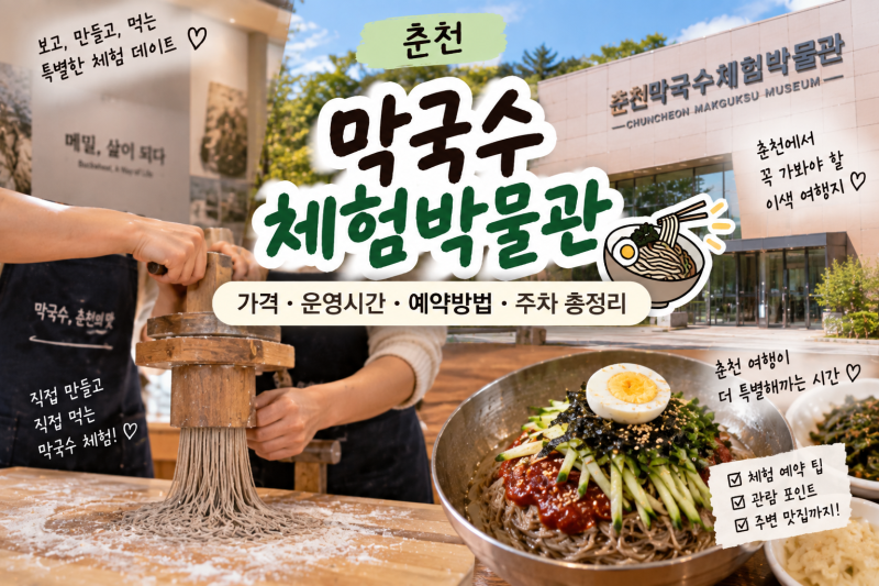 춘천 막국수체험박물관 가격·예약·운영시간 총정리
