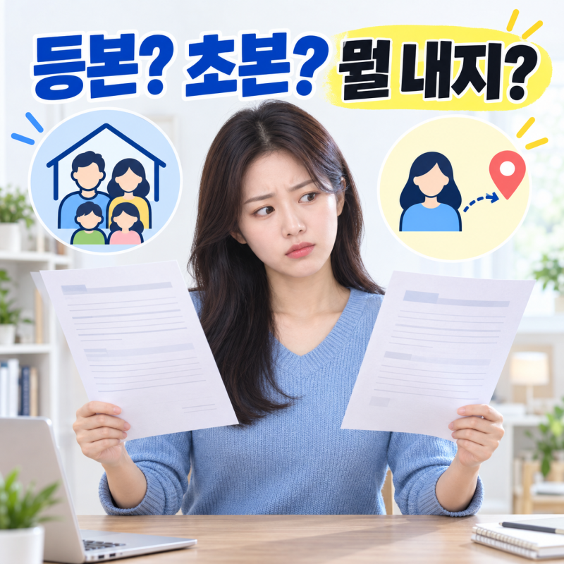 주민등록등본과 초본 차이는? 제출할 때 어떤 서류를 발급해야 할까? (+정부24, 주소변동, 주....