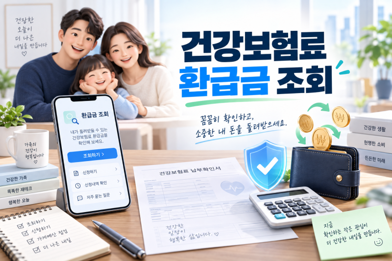건강보험료 환급금 조회｜놓치기 쉬운 환급금 신청방법