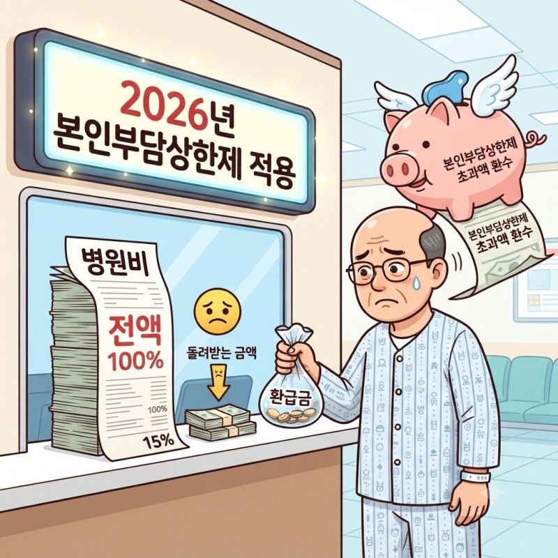 건강보험료 본인부담상한제 환급금, 2026년에도 병원비 전액이 돌아오지 않는 이유