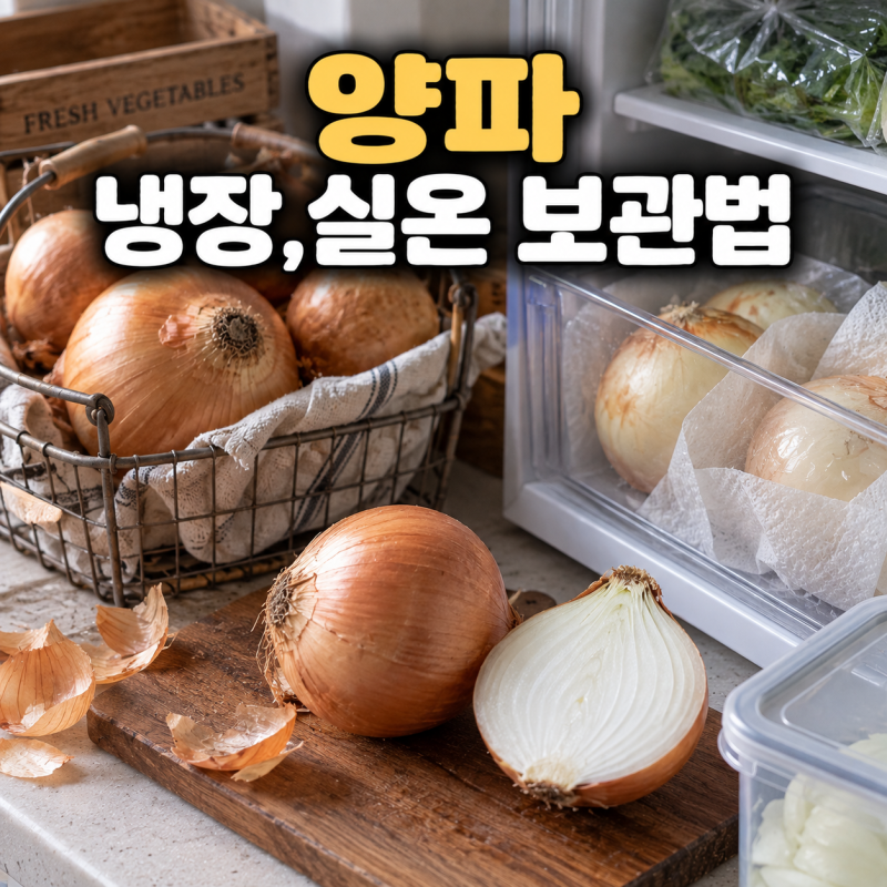 양파 오래 보관하는 방법, 냉장·실온 보관법 총정리