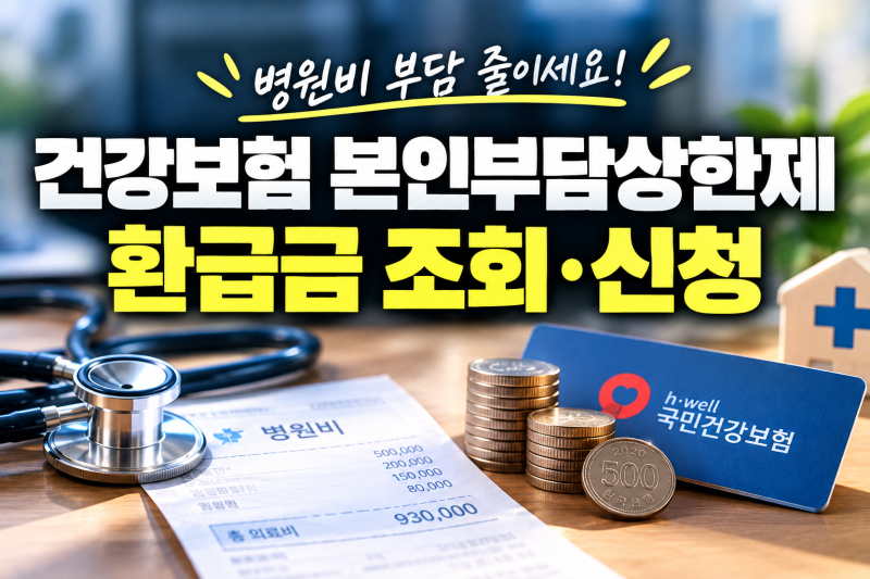 의료비 돌려받는 건강보험 본인부담상한제 환급액 기준과 신청 절차