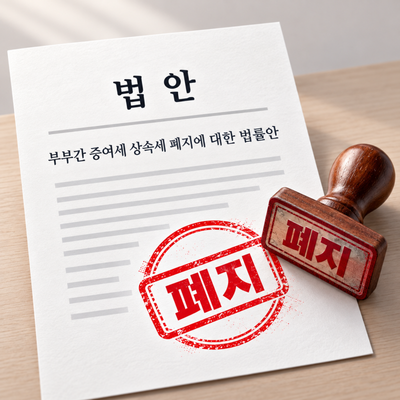 "드디어 폐지되나" 부부간 증여세 상속세 없앤다던데