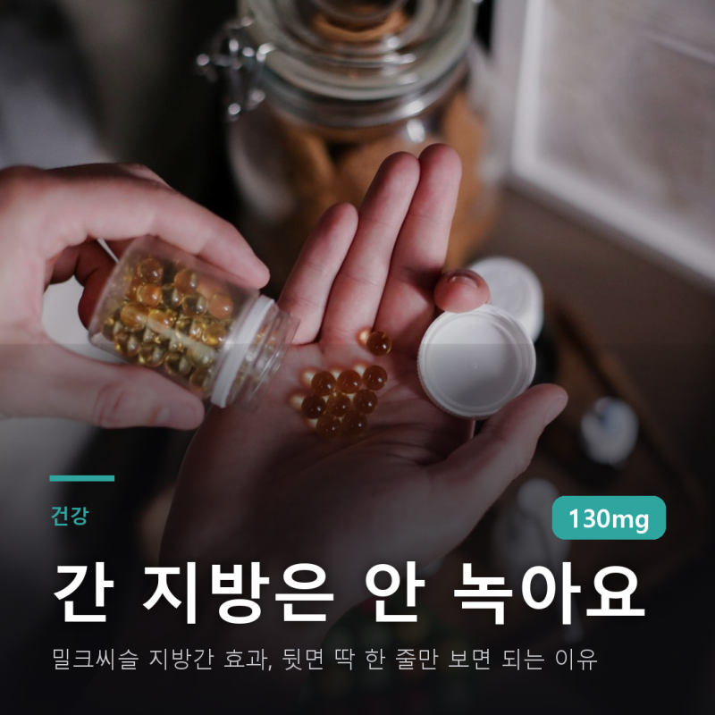밀크씨슬 지방간 효과, 뒷면 딱 한 줄만 보면 되는 이유