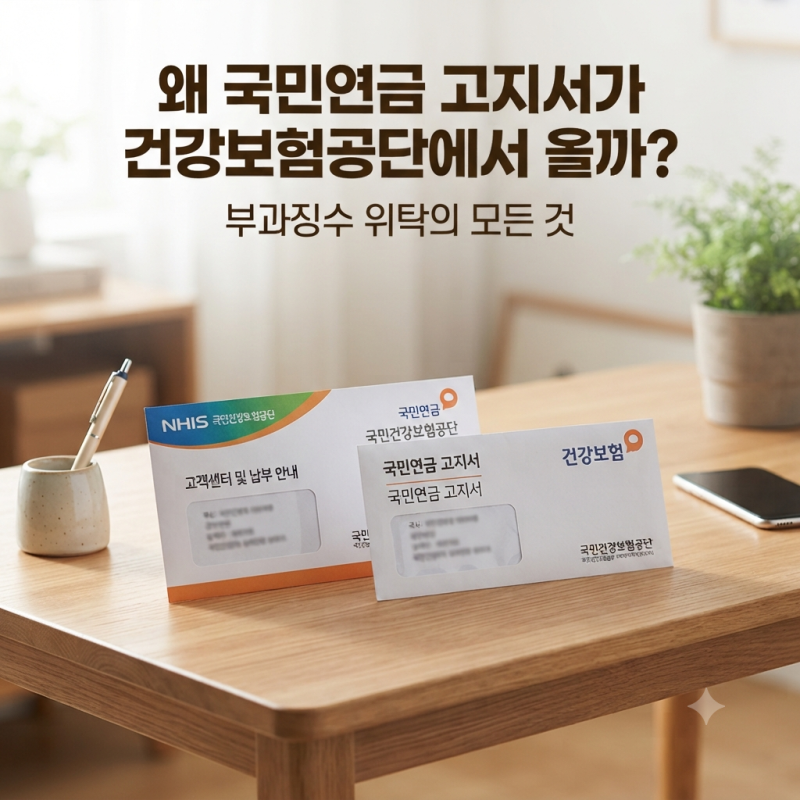 국민연금 부과징수 업무 건강보험공단 위탁 이유와 보험료 납부 꿀팁