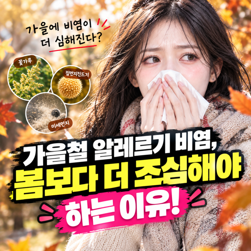 가을철 알레르기 비염, 봄보다 더 조심해야 하는 이유