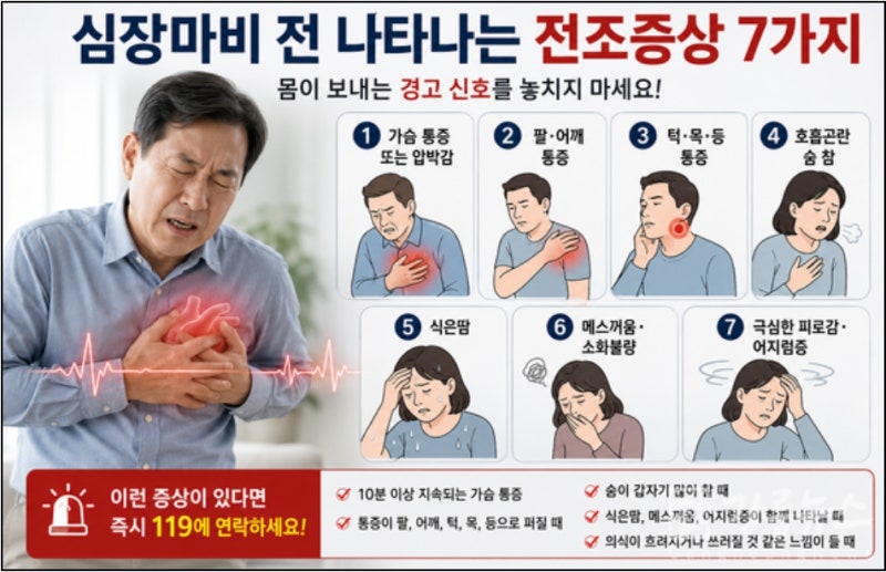 급성 심장마비 예방 어떻게 하는게 좋을까요?