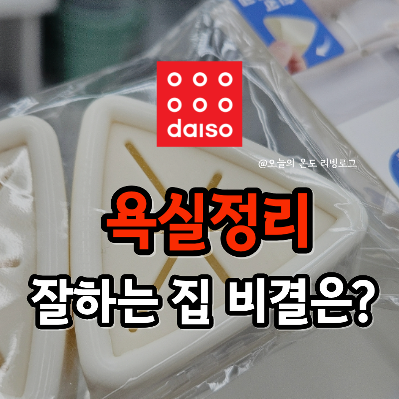욕실 정리 잘하는 집은 바닥부터 비우더라, 다이소 걸이템 3가지 추천
