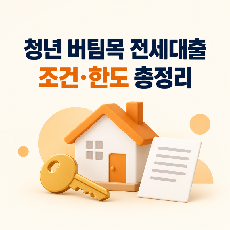 청년 버팀목 전세자금대출 신청 조건과 한도 총정리