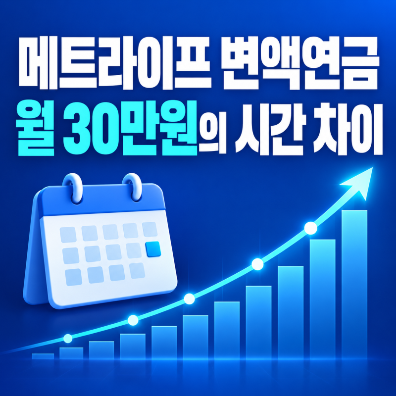 메트라이프 변액연금 월30만원—나이별 비교