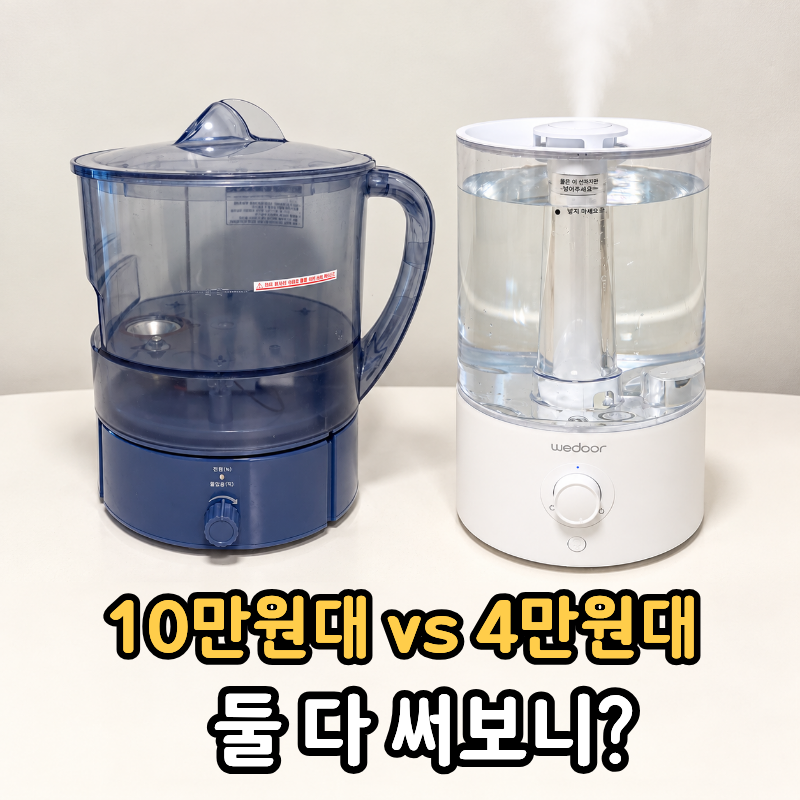 윤남텍 가습기 vs 위도어 비교 세척·용량 2년 써본 솔직후기