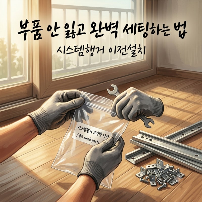 시스템행거 이전설치 부품 안 잃고 완벽 세팅하는 법