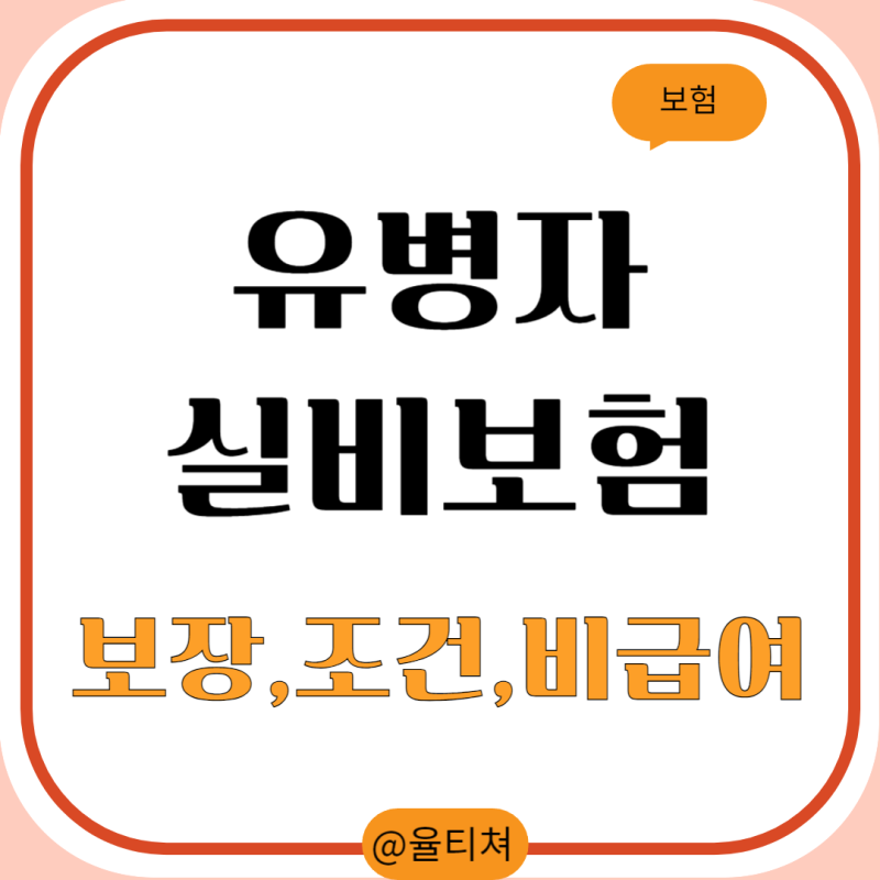 유병자 실비보험 보장, 조건, 비급여