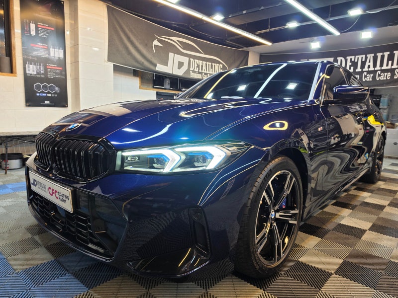BMW 3시리즈 세차로 지워지지 않는 녹물로 입고