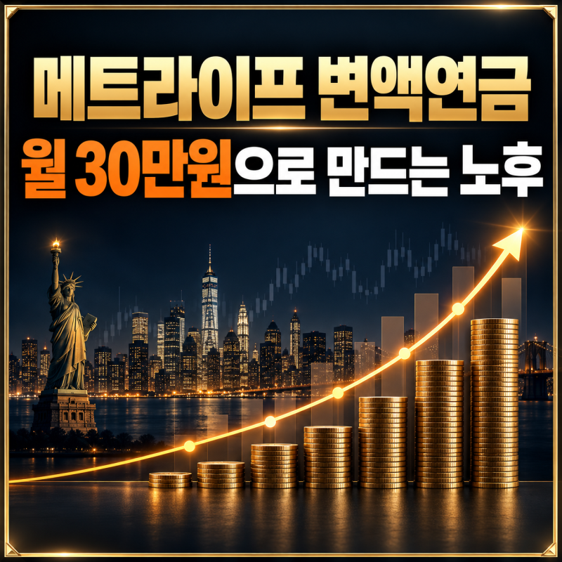 메트라이프 변액연금 10년납—월30만원 비교