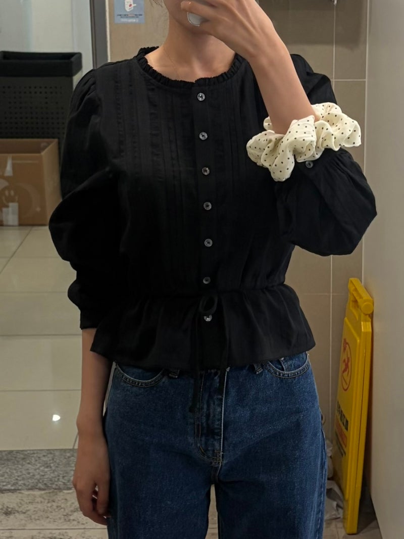 링서울 Jacquard Pintuck Blouse 내돈내산 후기 | 직장인 출근룩으로 추천