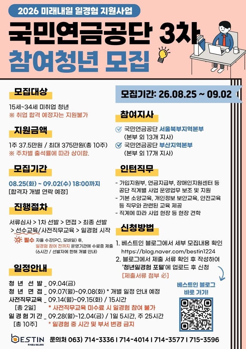 국민연금공단 인턴(미래내일일경험) 서류, 면접 후기, 합격후기