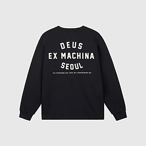 데우스 엑스 마키나 서울 칼리지 어드레스 롱슬리브 블랙 성수 백로고 가을 코디 팁 패션