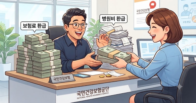건강보험료 많이 낸 돈 돌려받기, 보험료 환급과 병원비 환급이 갈리는 3가지 기준 2026