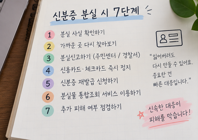 신분증 잃어버렸을 때 해야 할 일｜주민등록증·운전면허증 분실신고와 재발급