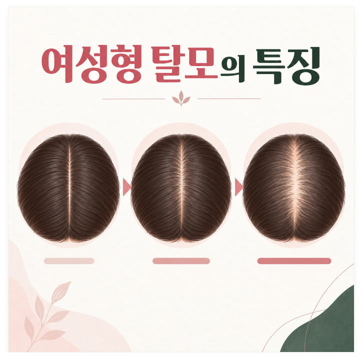 여성형 탈모, 정수리 가르마가 넓어진다면 확인하세요