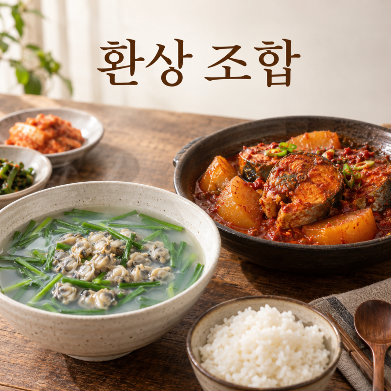 재첩국과 고등어조림, 다른 반찬 필요 없는 저녁 메뉴 조합 레시피