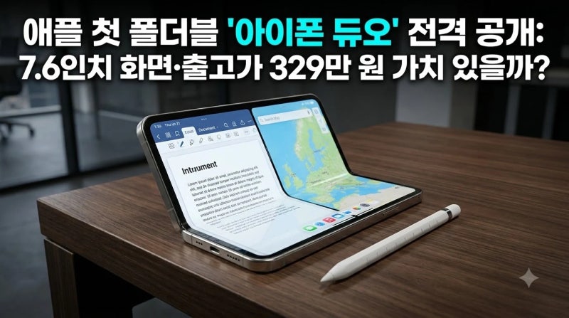 아이폰 듀오 스펙·가격·출시일 총정리: 329만 원 가치 있을까? (팩트체크)
