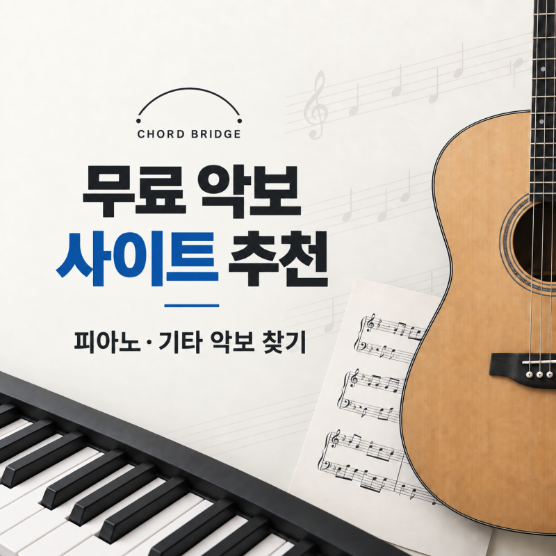 무료 악보 사이트 추천｜피아노·기타 · 클래식 악보 찾기