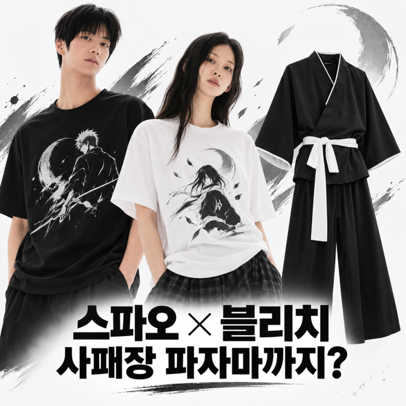 스파오 블리치 콜라보 2만5900원부터, 사패장 파자마가 유독 눈에 띈 이유