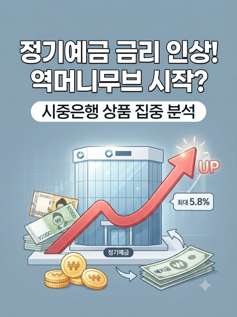 정기예금 금리 인상 시작? 시중은행 움직임에 ‘역머니무브’ 주목