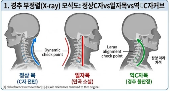 [안산 일자목 교정] 목덜미가 뻐근하고 두통까지 올 때: 거북목과 일자목의 차이와 추나요법 ....