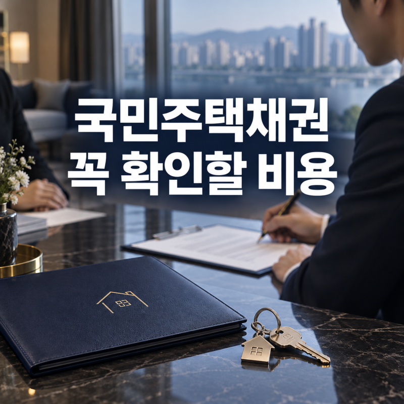 2026년 9월 국민주택채권 매입 방법｜소유권이전등기 전 꼭 확인할 채권 할인·비용 계산
