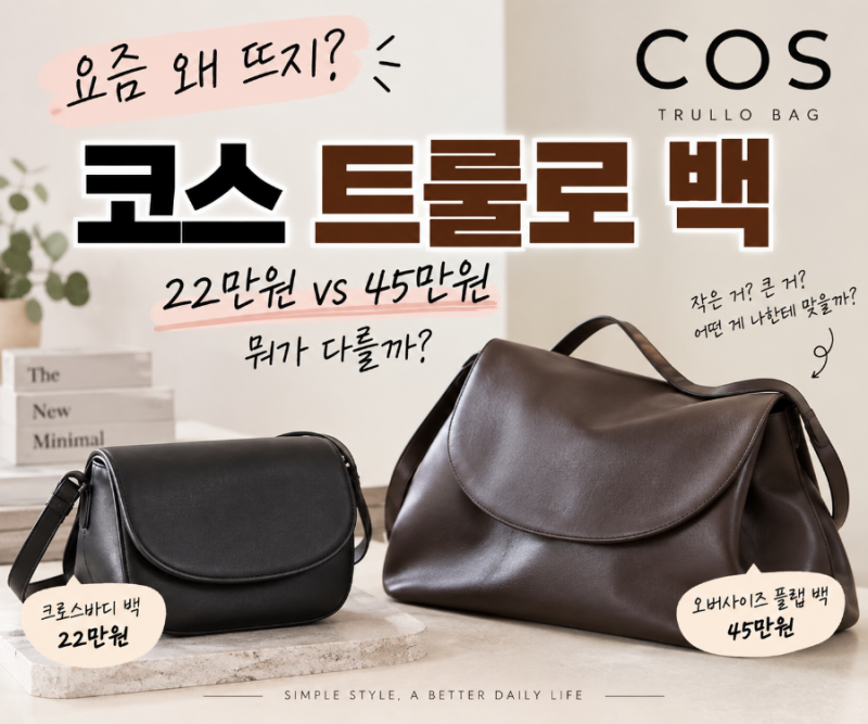 코스 트룰로 백 뭐길래 뜨지? 22만 원· 45만 원 비교해 보니