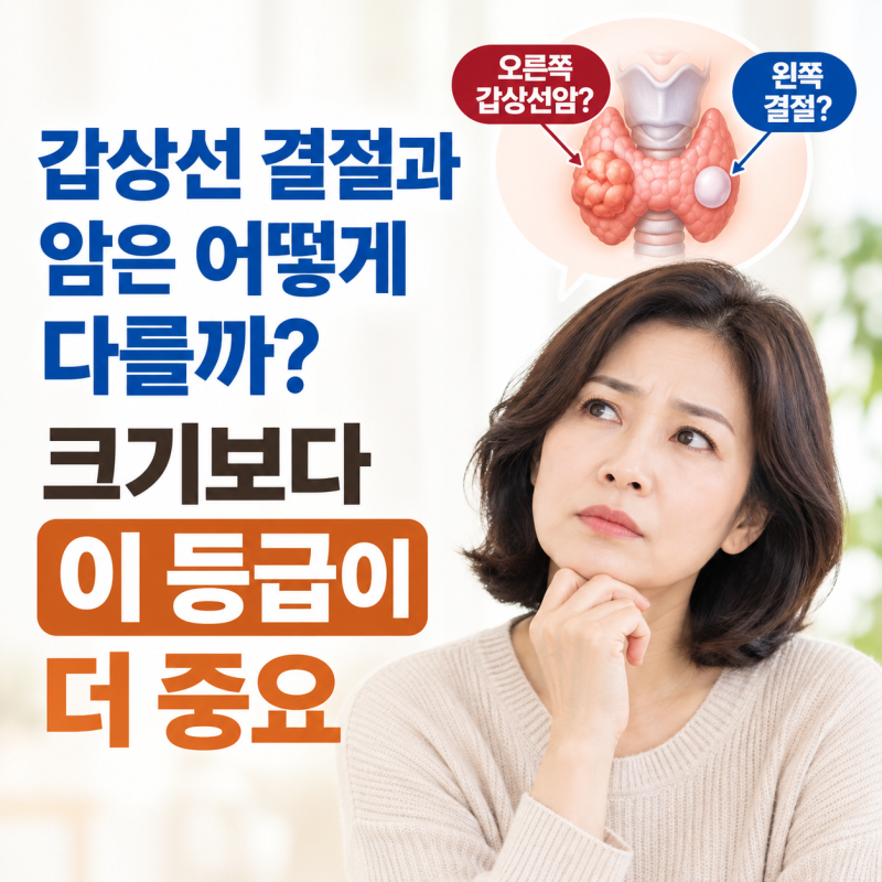 갑상선 결절과 암은 어떻게 다를까? 크기보다 이 등급이 더 중요