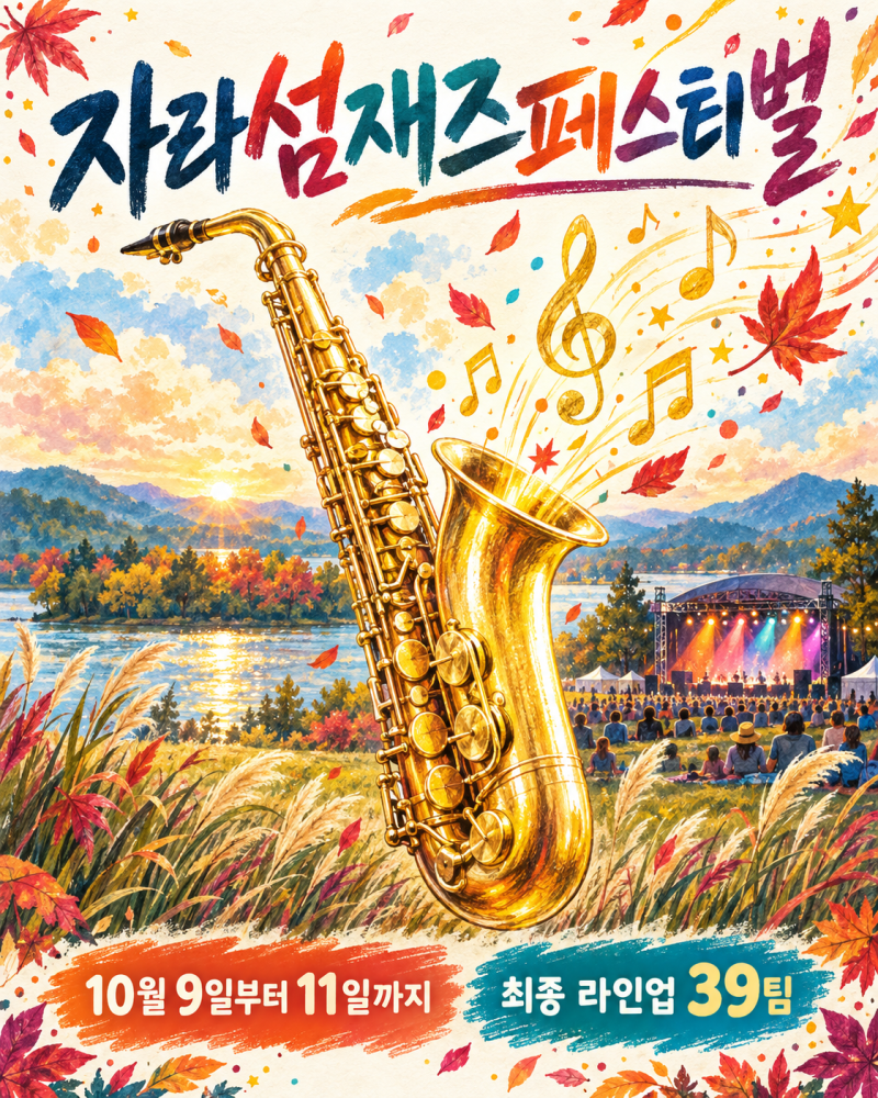 2026 자라섬 재즈페스티벌 라인업 39팀, 티켓 가격과 일정