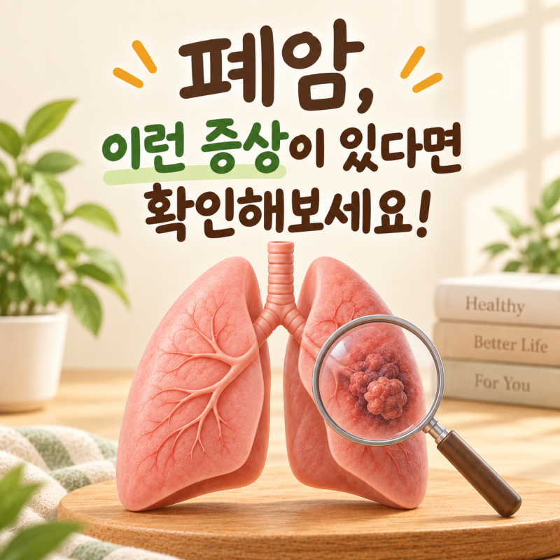 폐암, 이런 증상이 있다면 확인해보세요!