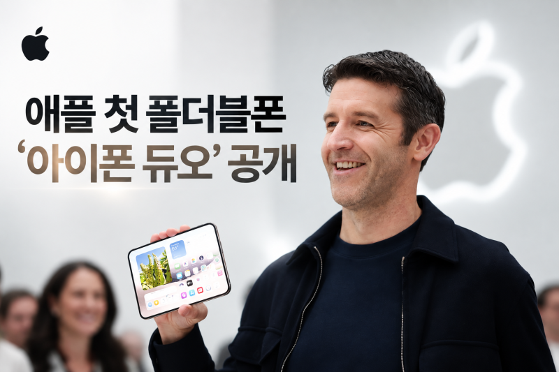 애플 첫 폴더블폰 ‘아이폰 듀오’ 공개 | 가격·스펙·출시일 총정리