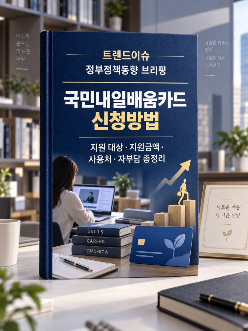 국민내일배움카드 신청방법｜지원 대상·지원금액·사용처·자부담 총정리