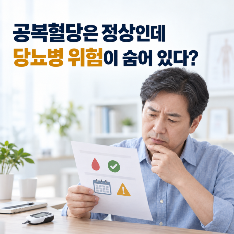 건강검진에서 공복혈당은 정상인데, 왜 당화혈색소는 높게 나올까요? 숨어있는 당뇨병 위험!