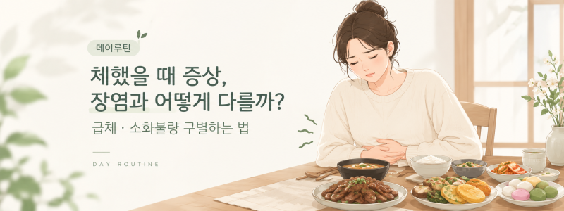 체했을 때 증상 장염과 어떻게 다를까? 급체·소화불량 구별하는 법