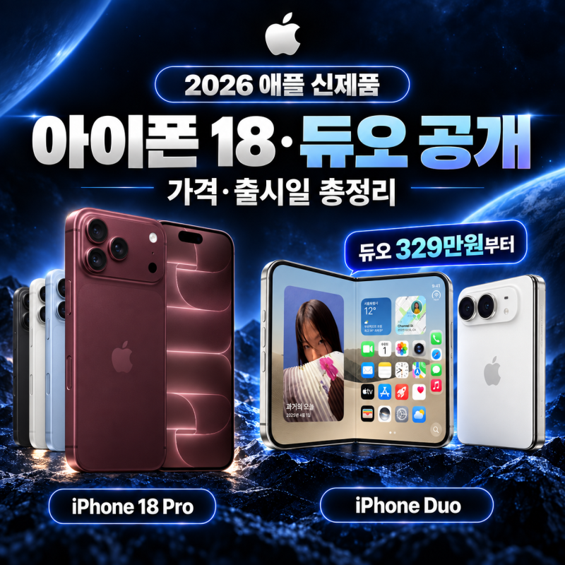 애플 신제품 아이폰 18 Pro·아이폰 듀오 총정리