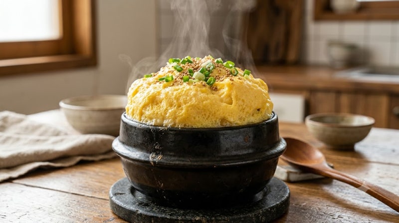 폭탄 계란찜 부풀리는 법 황금 비율과 뚝배기 뚜껑 타이밍 총정리