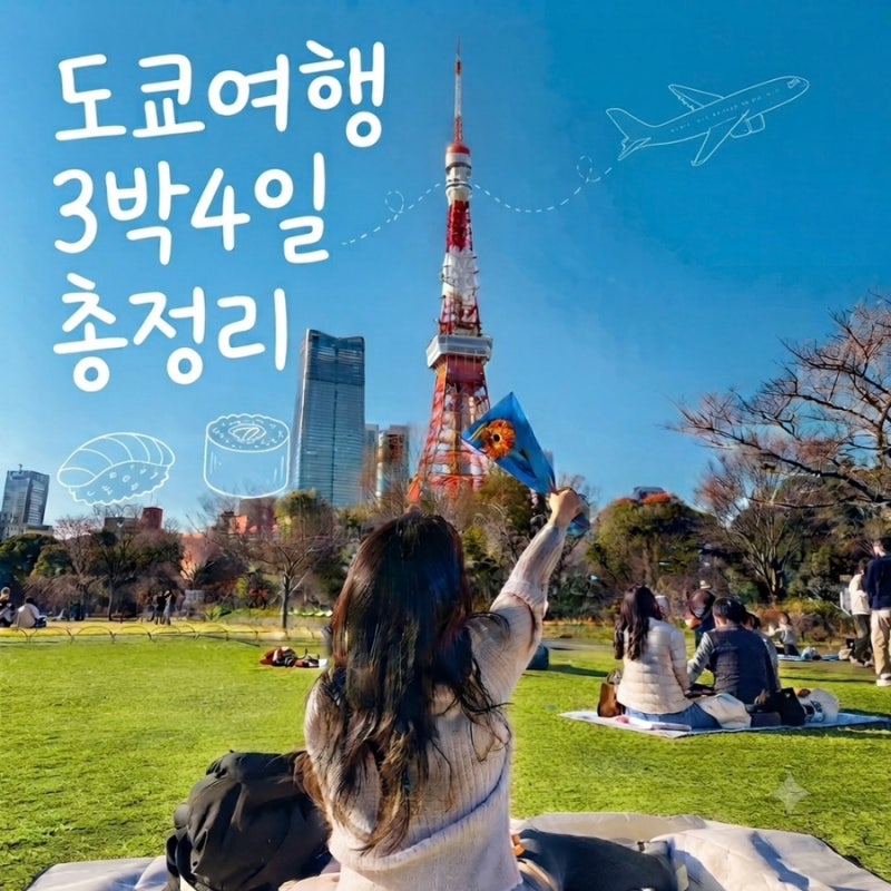 도쿄자유여행 3박4일 일정 도쿄 교통편, 맛집, 숙소, 쇼핑 총정리 (1)