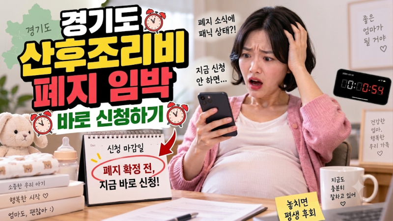 경기도 산후조리비 9월 종료! 신청기간과 방법 및 지급일, 사용처 총정리